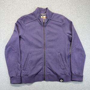 American Giant Full Zip Sweatshirt Women’s L Purple Made in USA